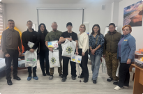 Студентки інституту заочного та дистанційного навчання долучилися до занять із психоемоційного відновлення військових Фото