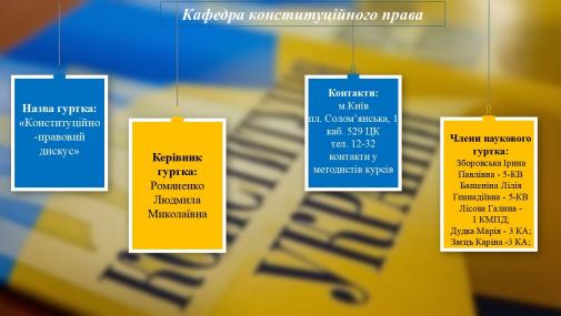 Кафедра конституційного права Кафедра конституційного права